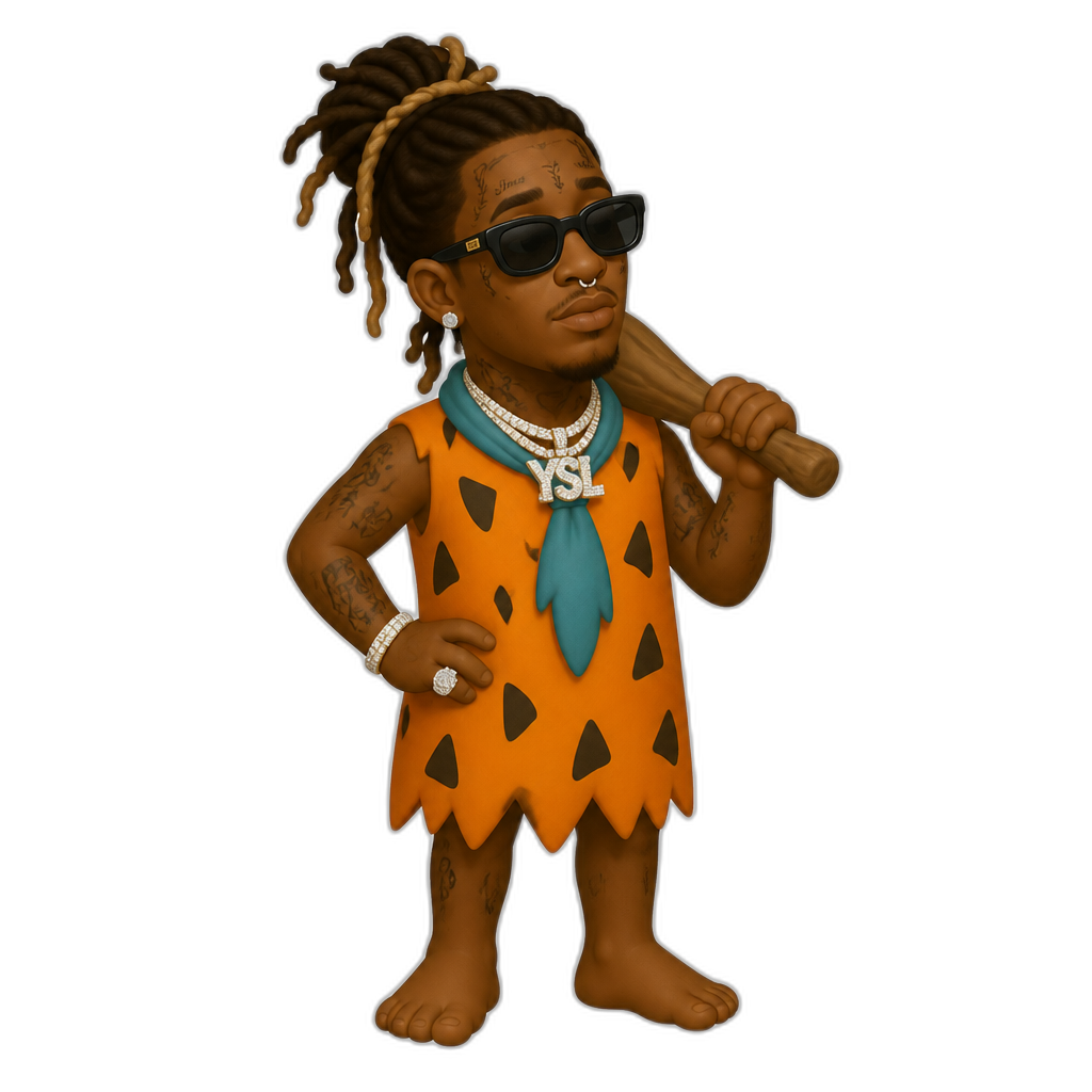 Young Thug in The Flintstones - AI generated emoji