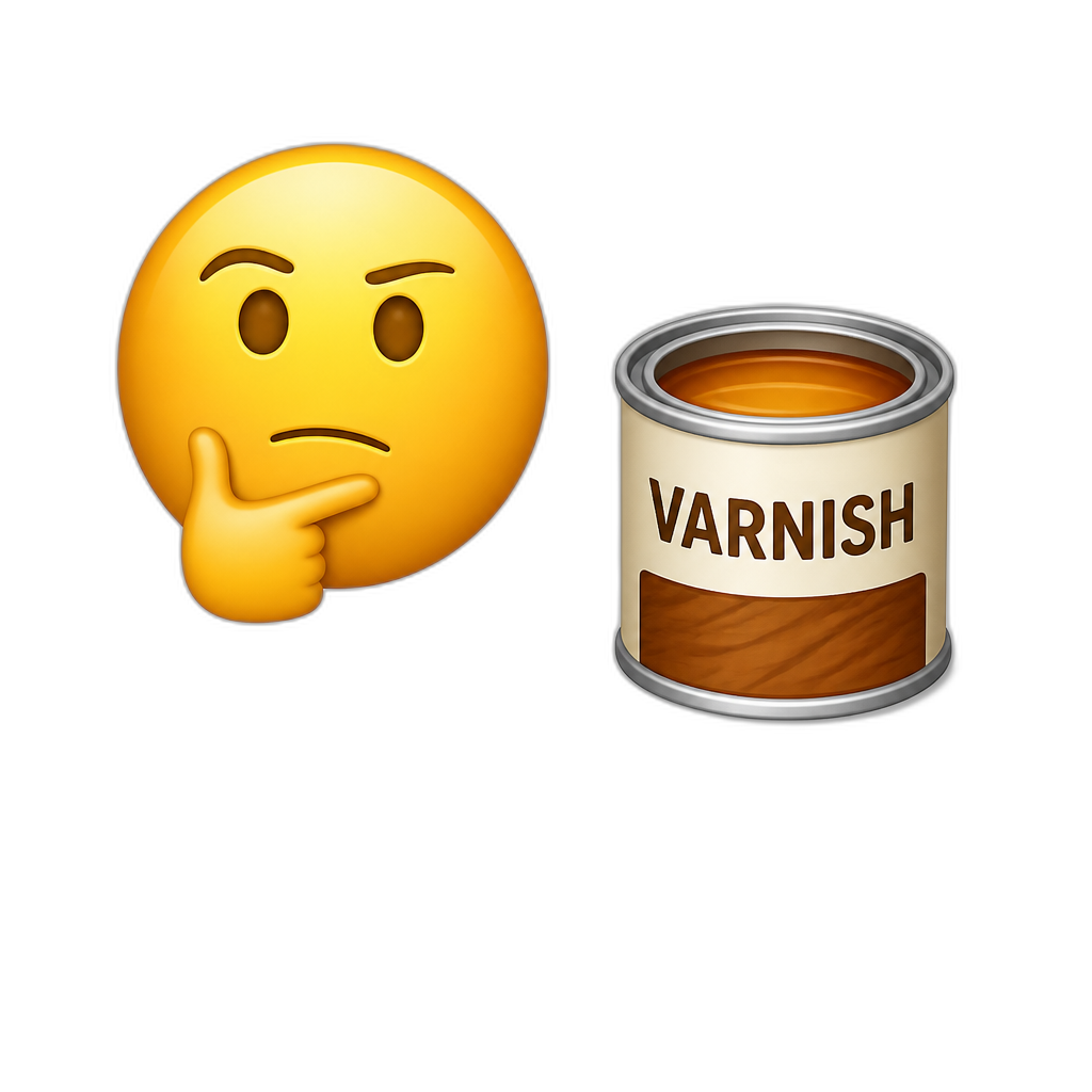 Have you drunk varnish? - AI generated emoji
