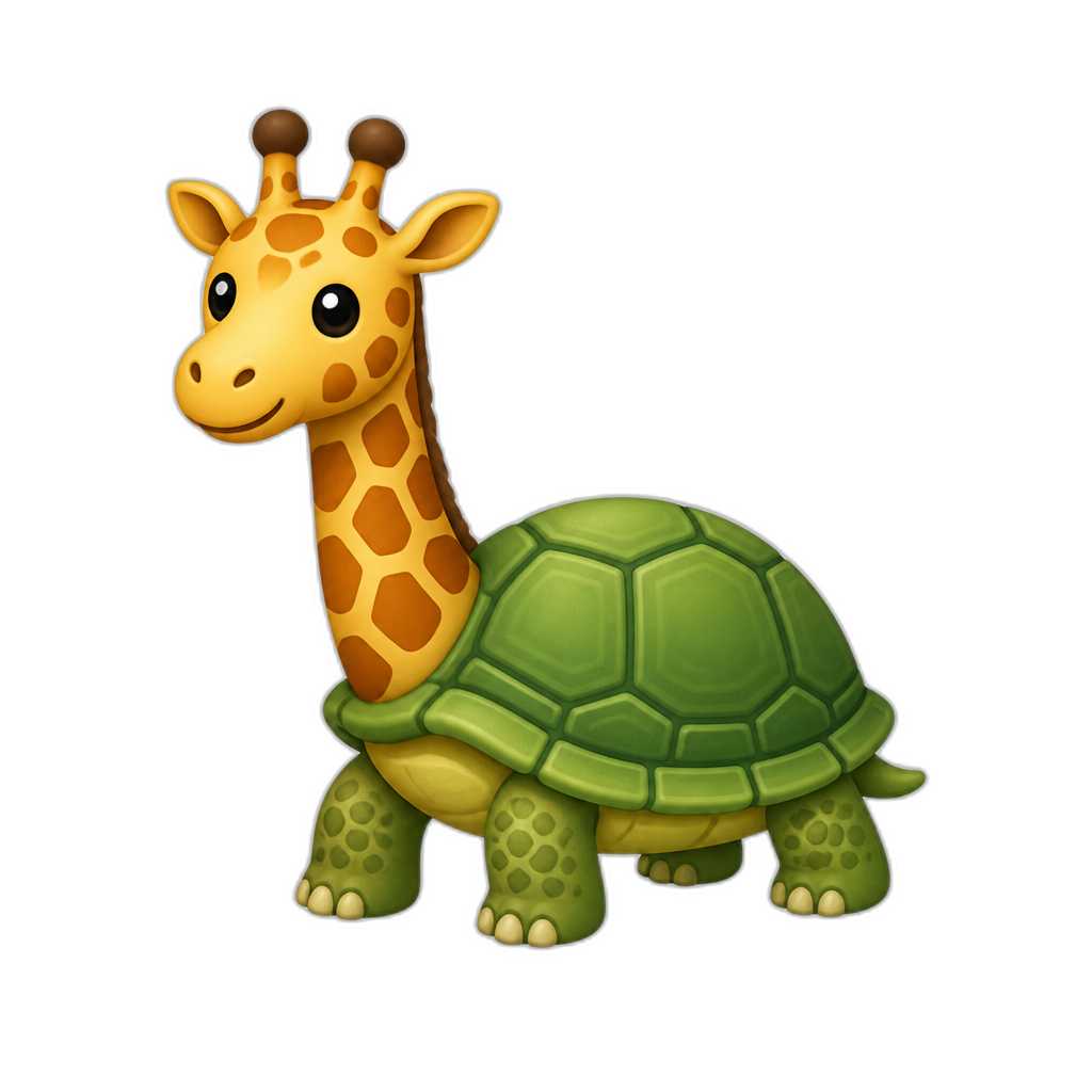 🐢+🦒 - AI generated emoji