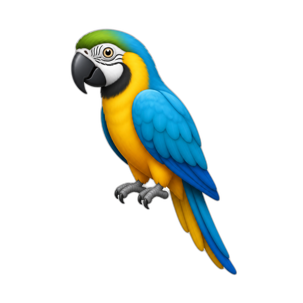 Guacamayo celeste - AI generated emoji