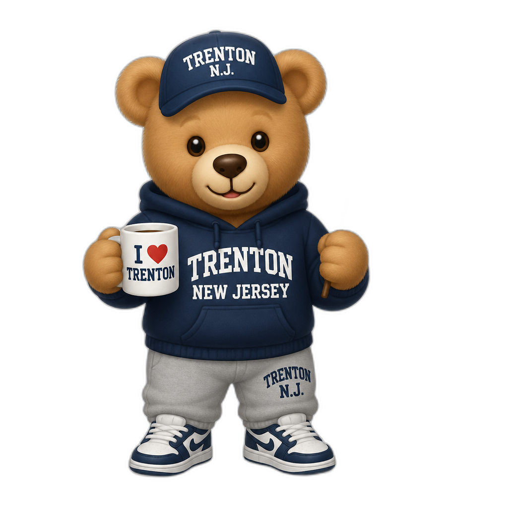 Create a Teddy bear who is a Trenton, New Jerseyan - AI generated emoji