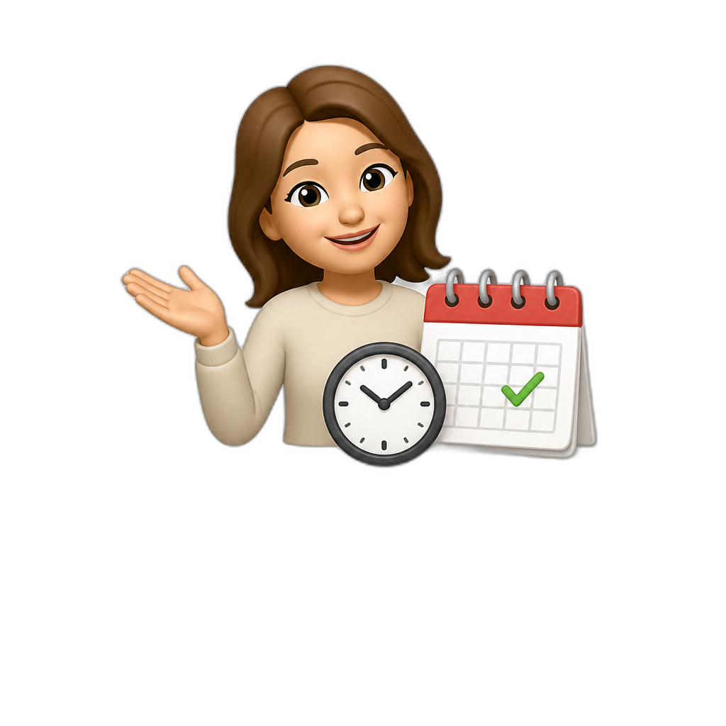 flexible Sprechenstunden und Termine - AI generated emoji