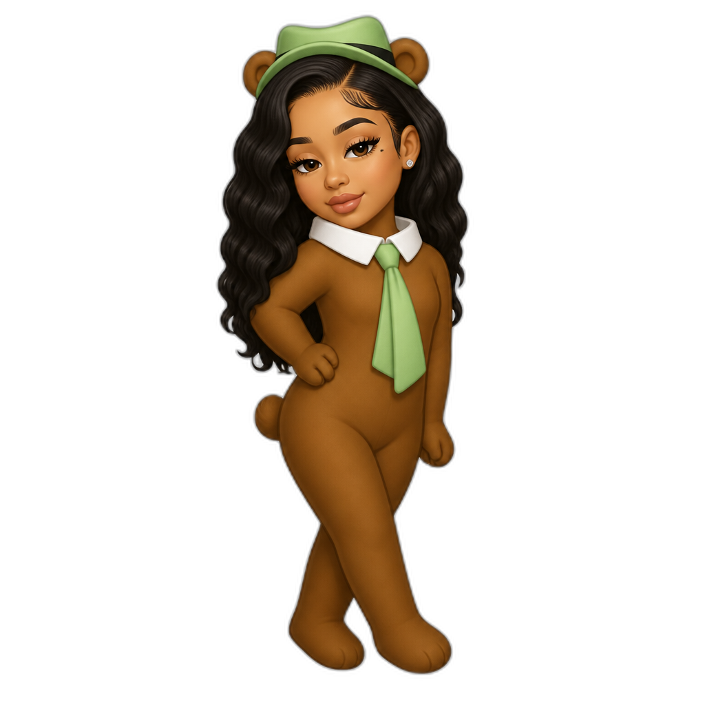 Mariah The Scientist in Yogi Bear - AI generated emoji