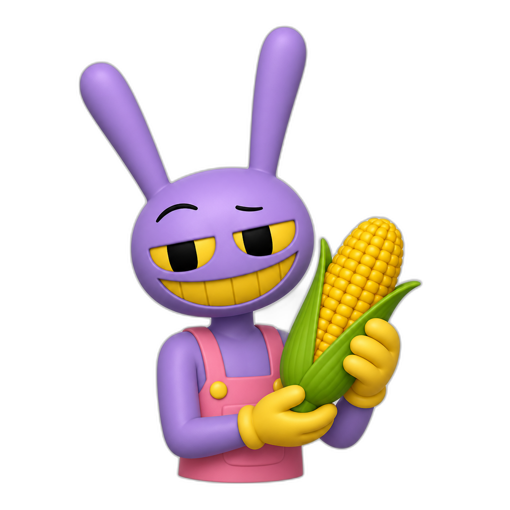 jax from tadc holding corn - AI generated emoji