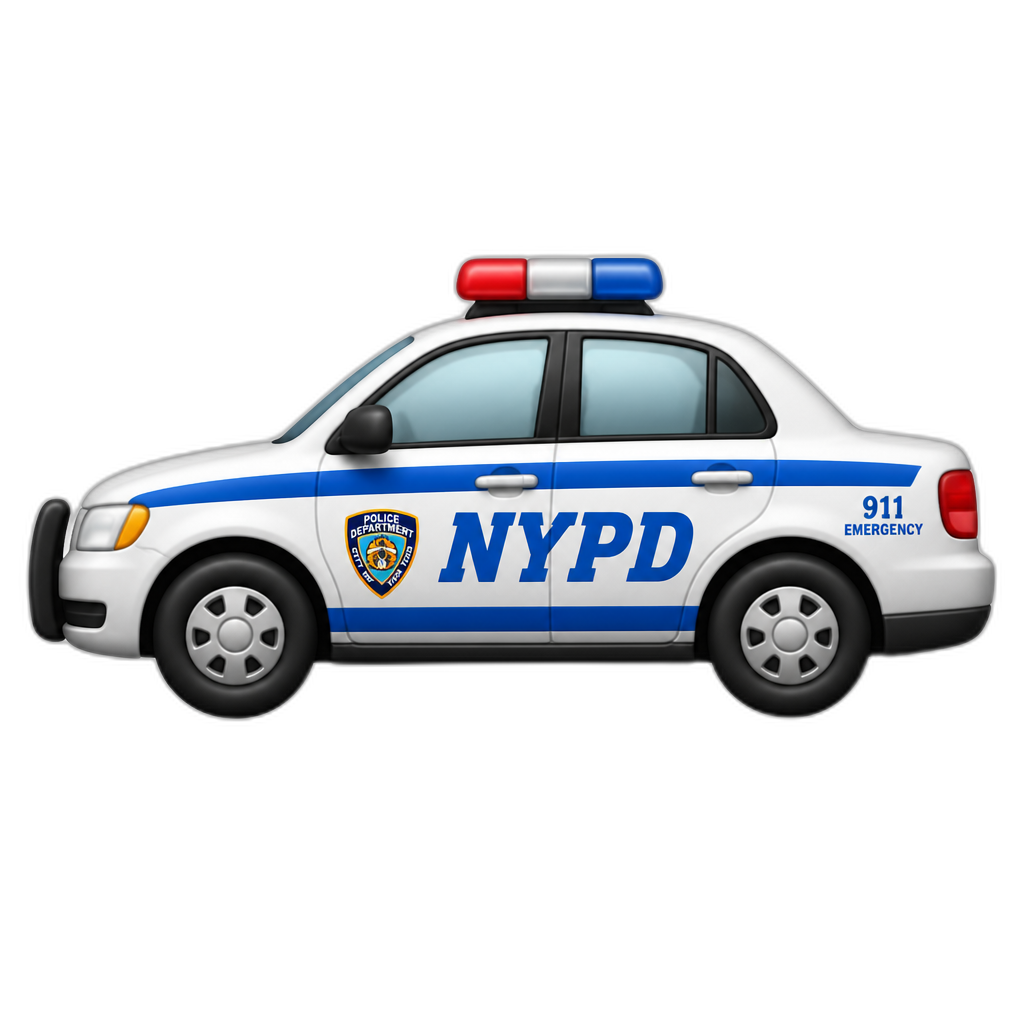 new york police car - AI generated emoji
