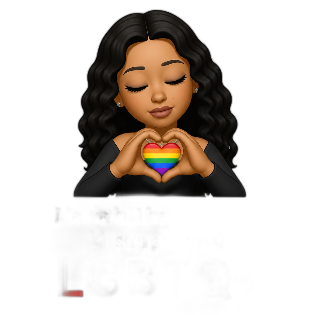 Mariah The Scientist supports LGBTQ+ - AI generated emoji