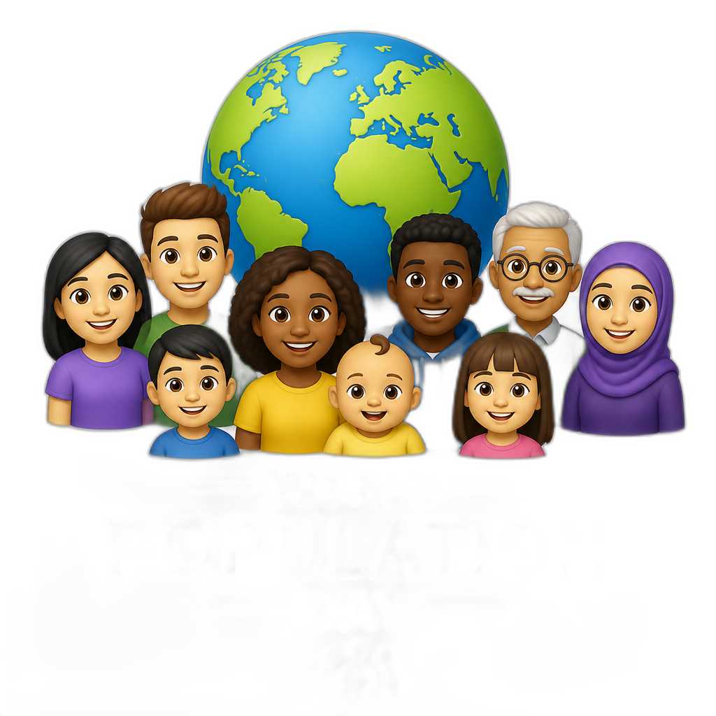 World Population Day - AI generated emoji