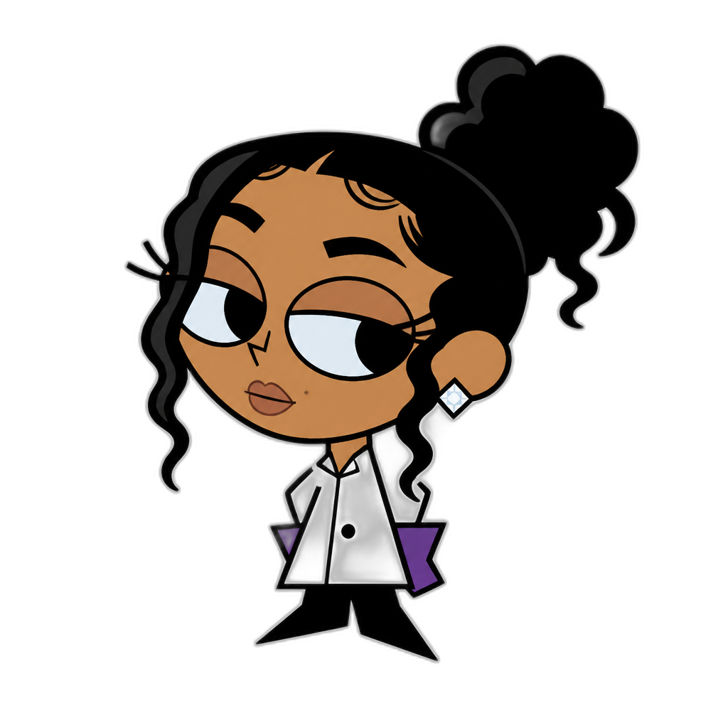 Mariah The Scientist in Dexter's Laboratory - AI generated emoji