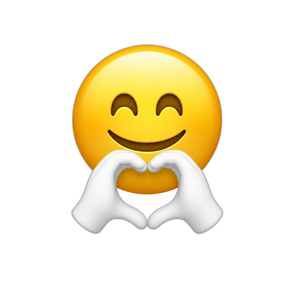 With white hands - AI generated emoji