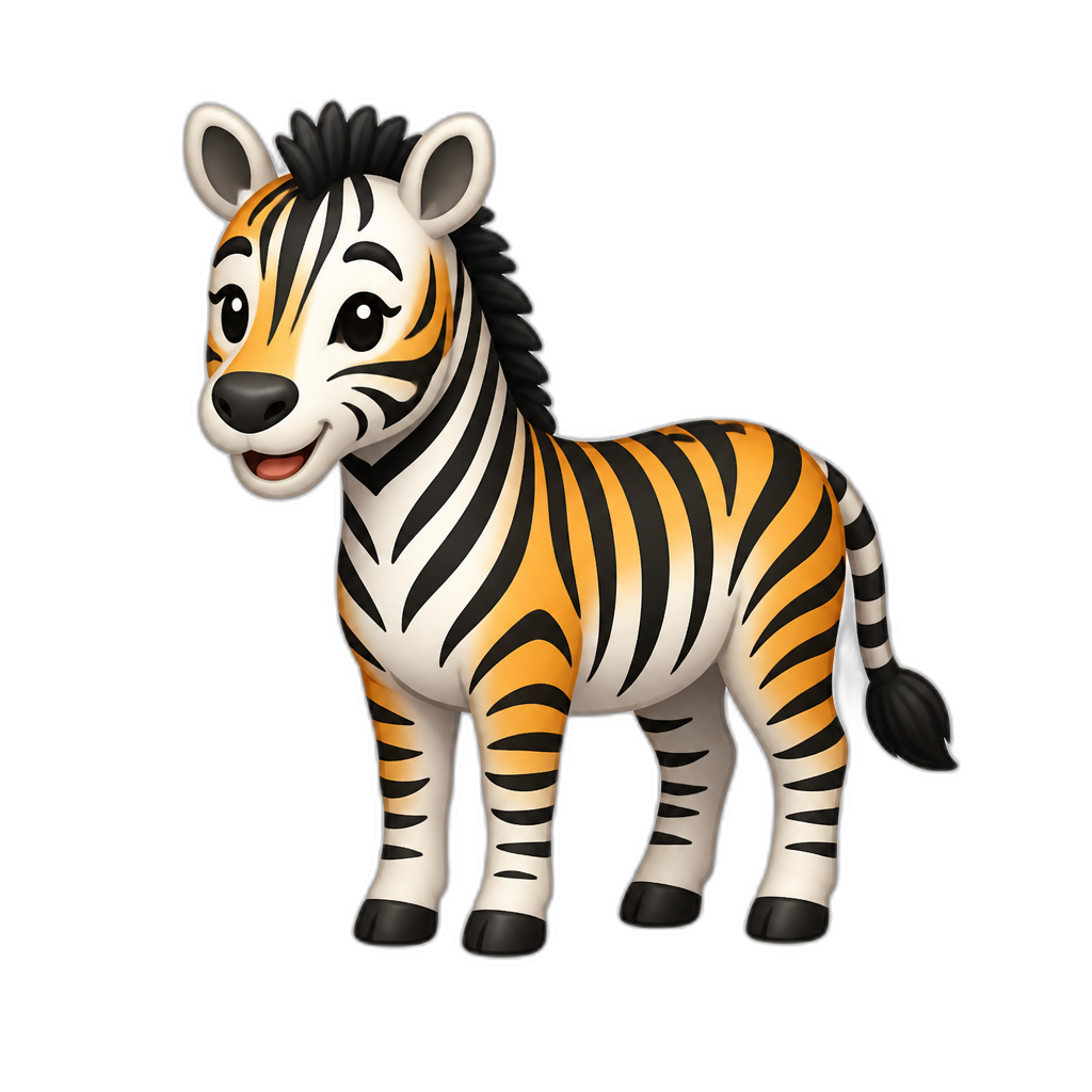 🦓+🐯 - AI generated emoji