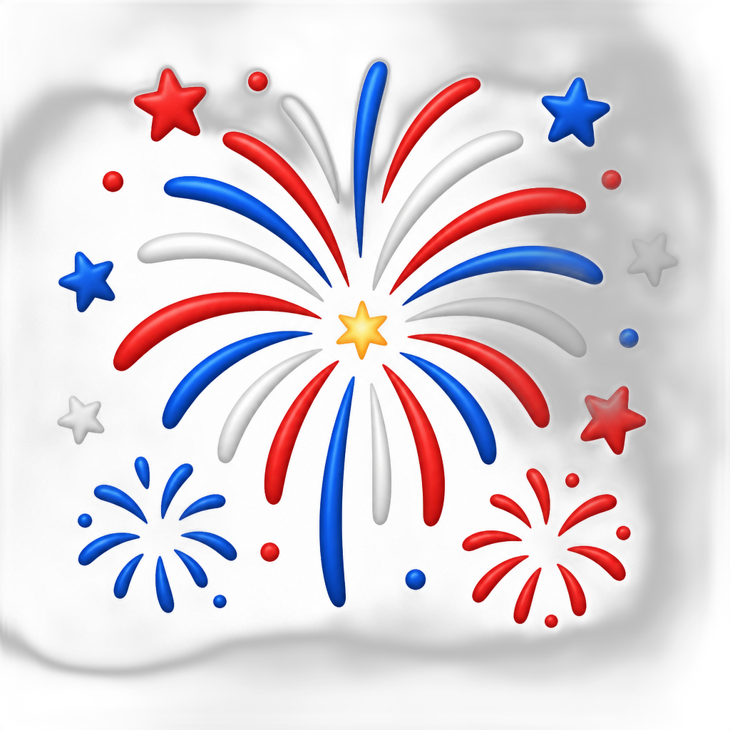 fireworks for the 4th of july - AI generated emoji