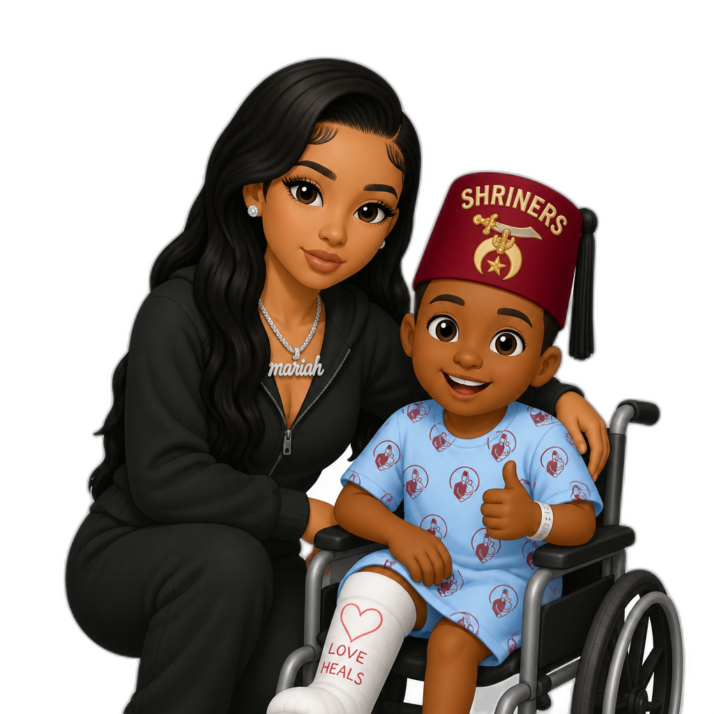 Mariah The Scientist at Shriner's - AI generated emoji