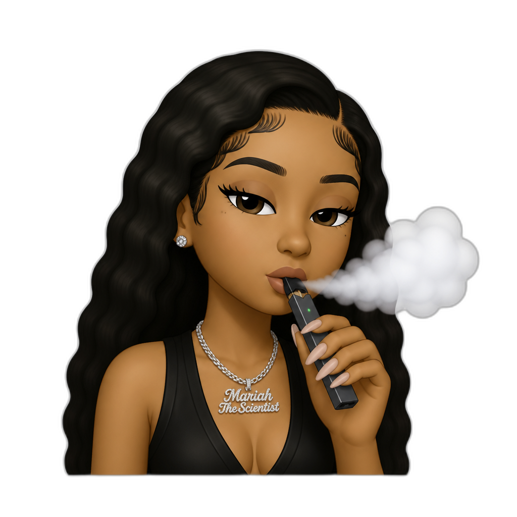 Mariah The Scientist vaping - AI generated emoji
