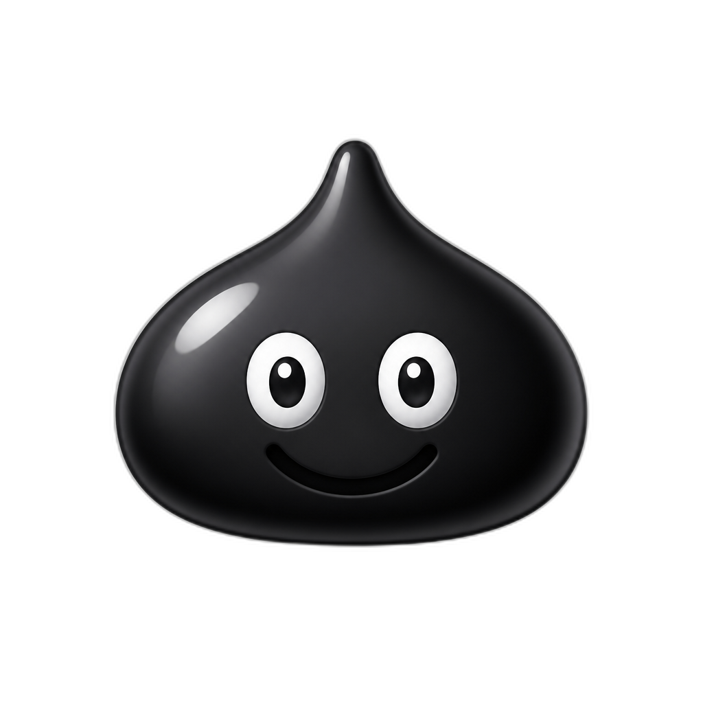 Slime of black - AI generated emoji