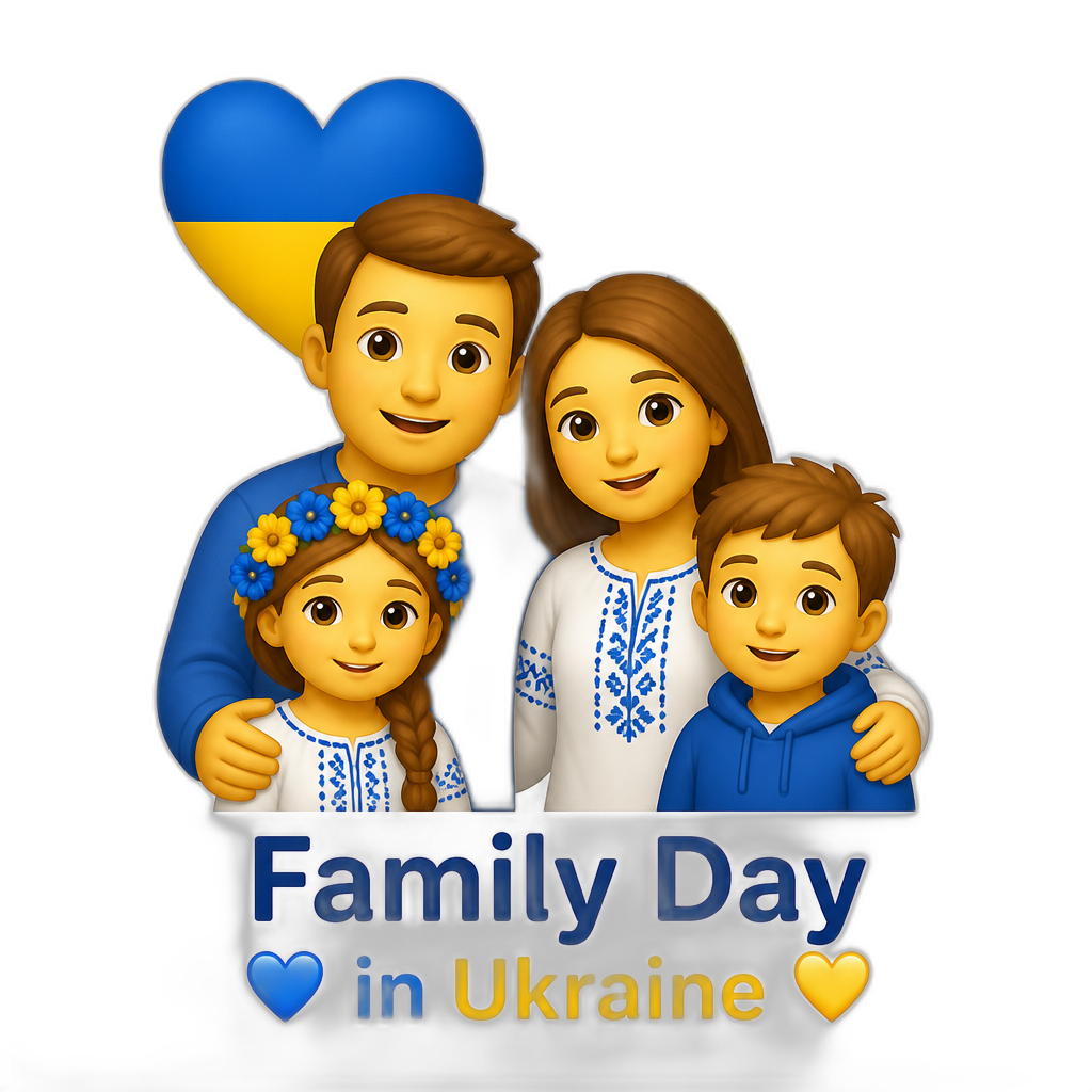 Family Day in Ukraine - AI generated emoji