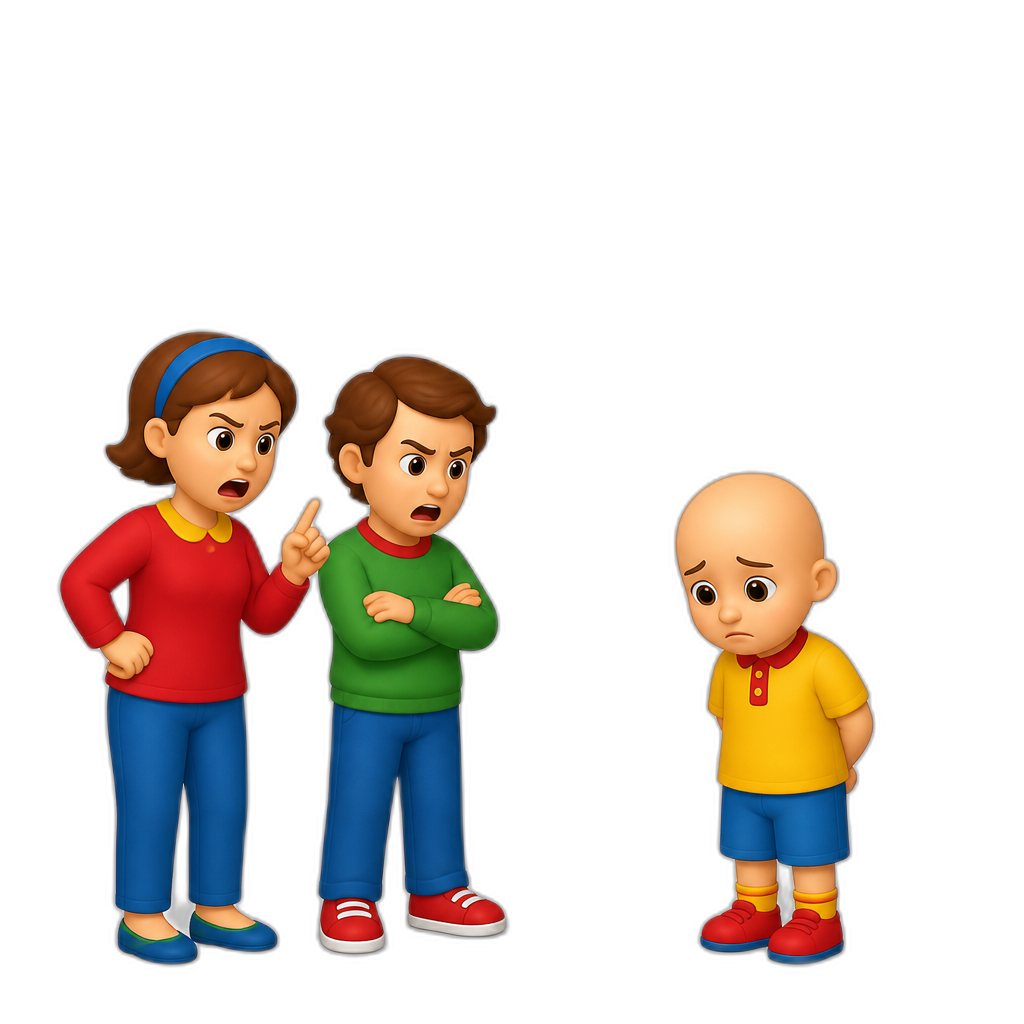 Caillou Gets Grounded series - AI generated emoji