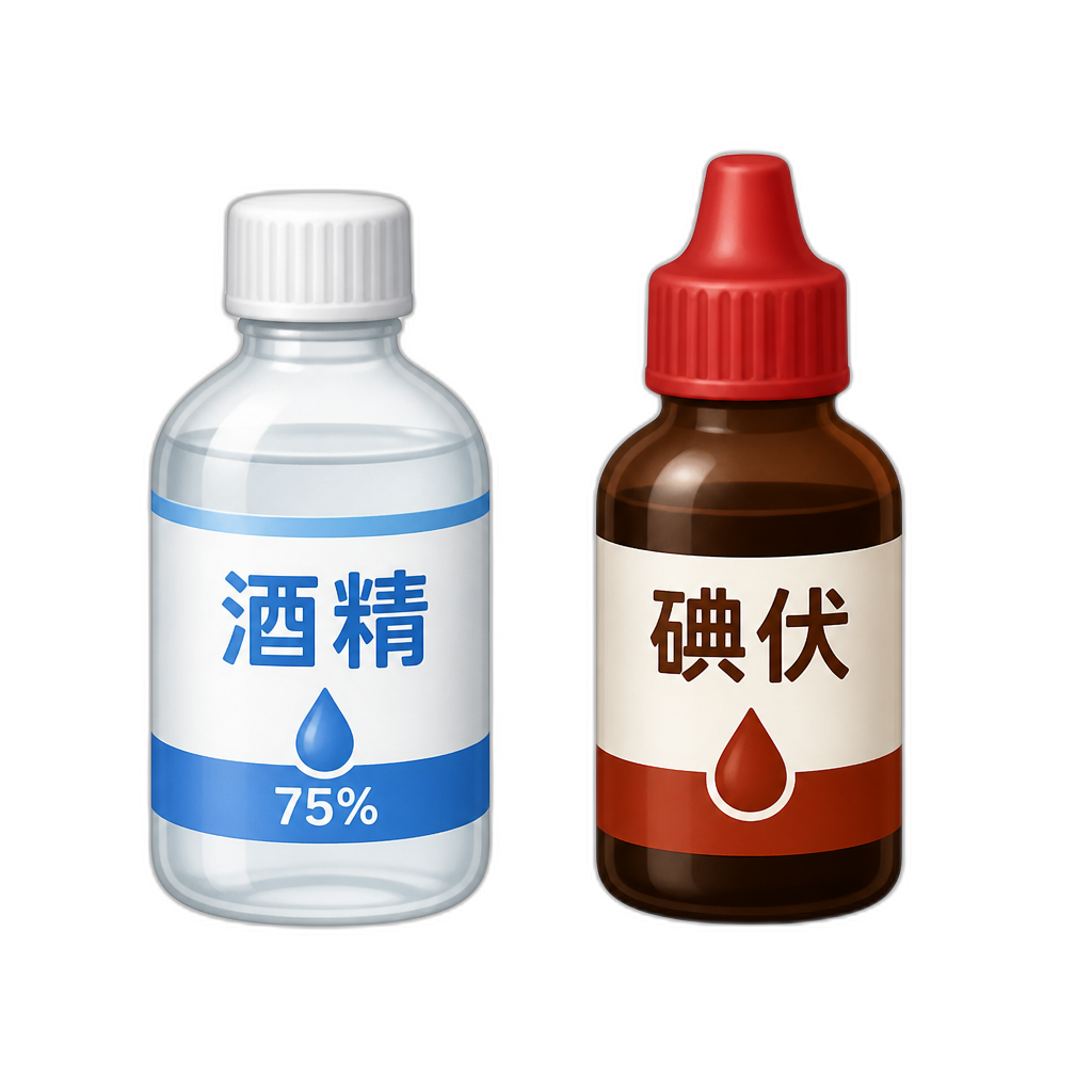 酒精碘伏 - AI generated emoji