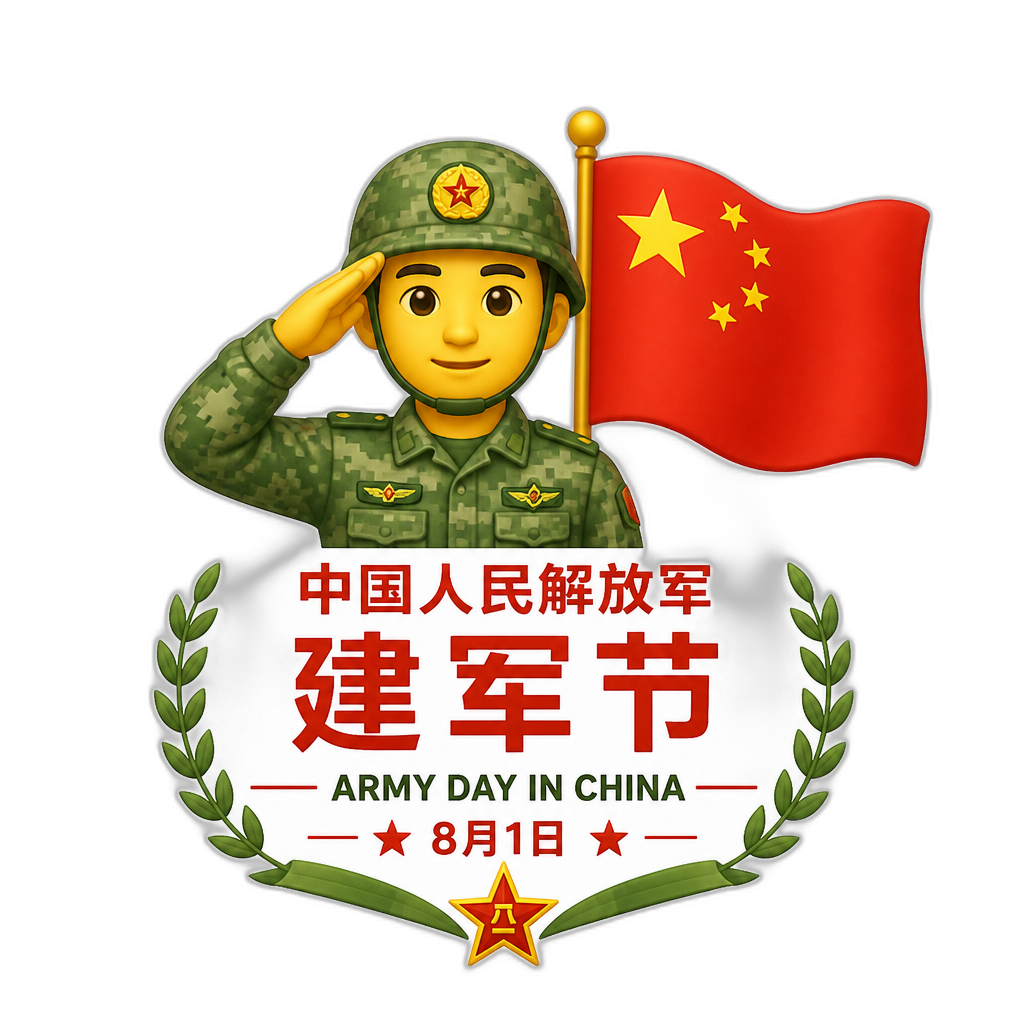 Army Day in China - AI generated emoji