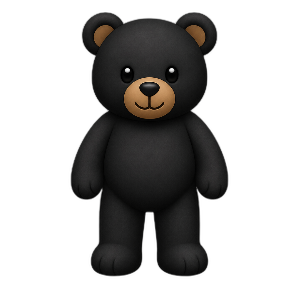 Create a standing Teddy bear who is a Nero. FULL body - AI generated emoji