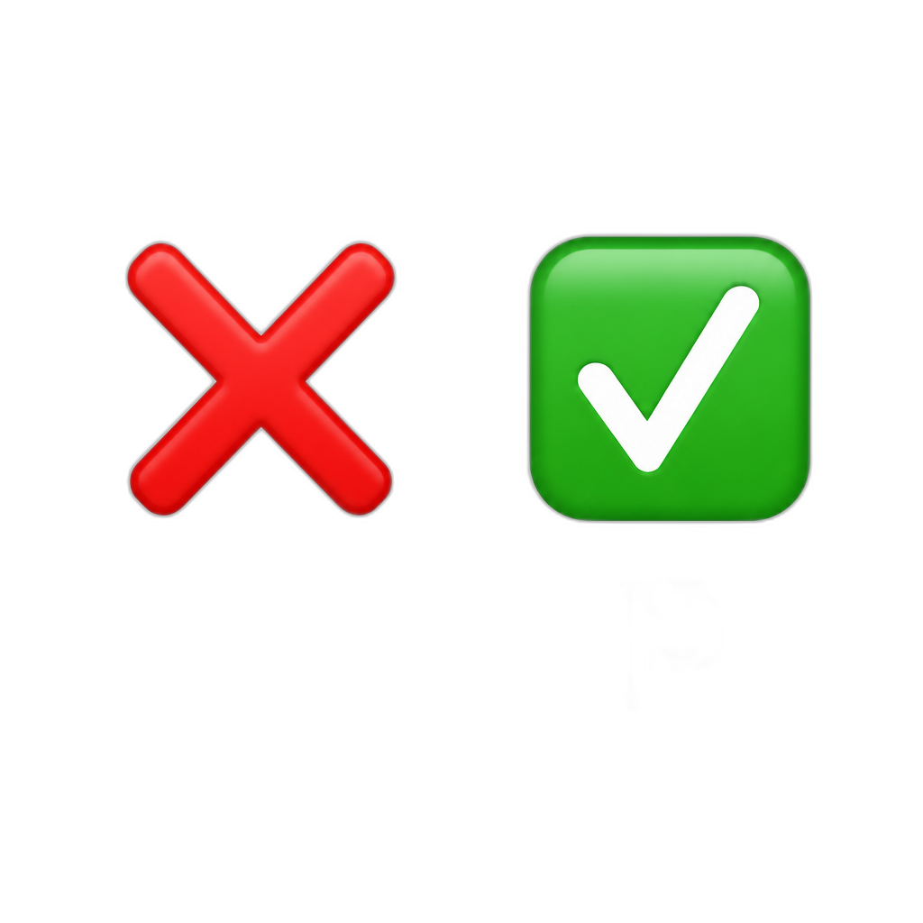 סימון כן לא - AI generated emoji