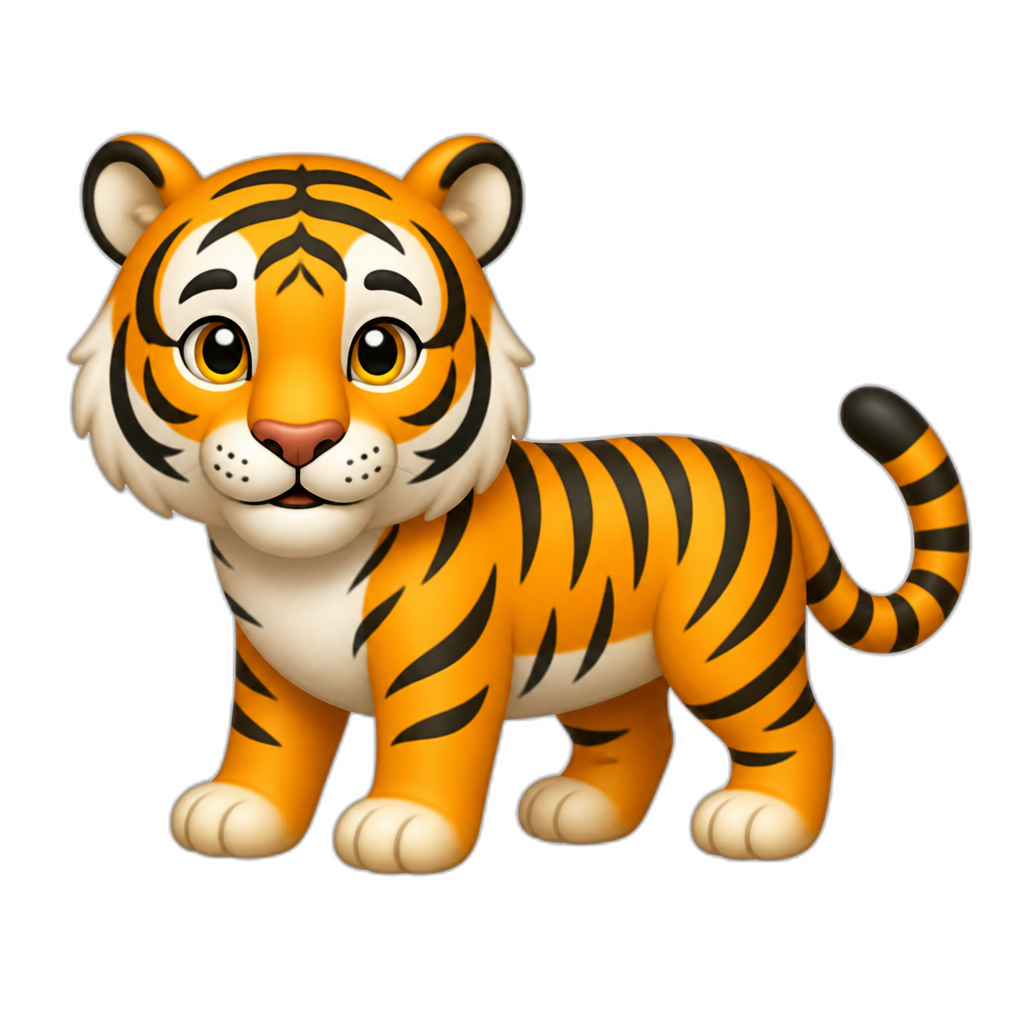 Tiger emoji whatsapp - AI generated emoji