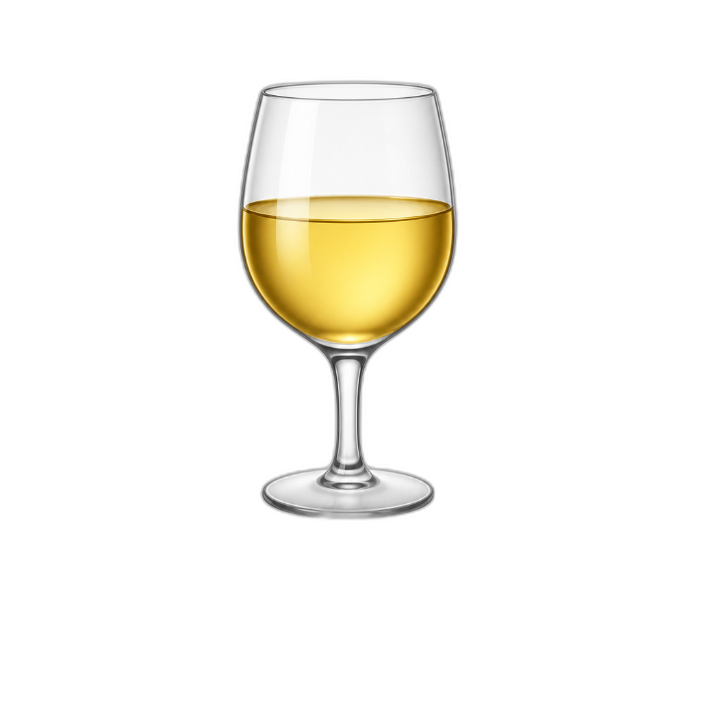 a app icon with a wine glass with golden wine in it titled wine ++++ - AI generated emoji