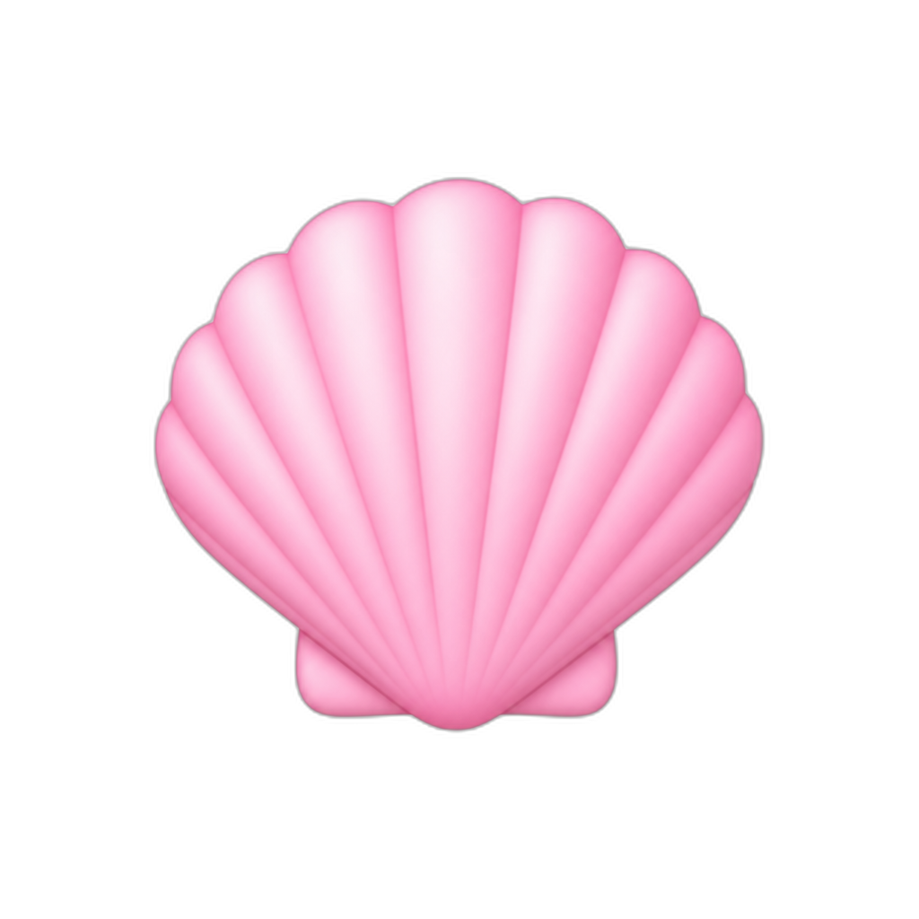 Pink shell - AI generated emoji