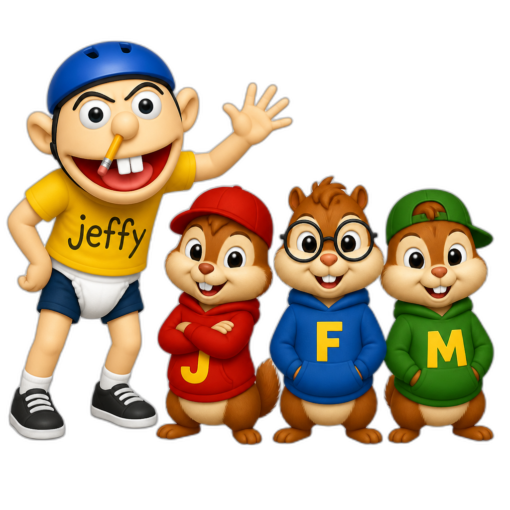 Jeffy and the Jeffmunks - AI generated emoji