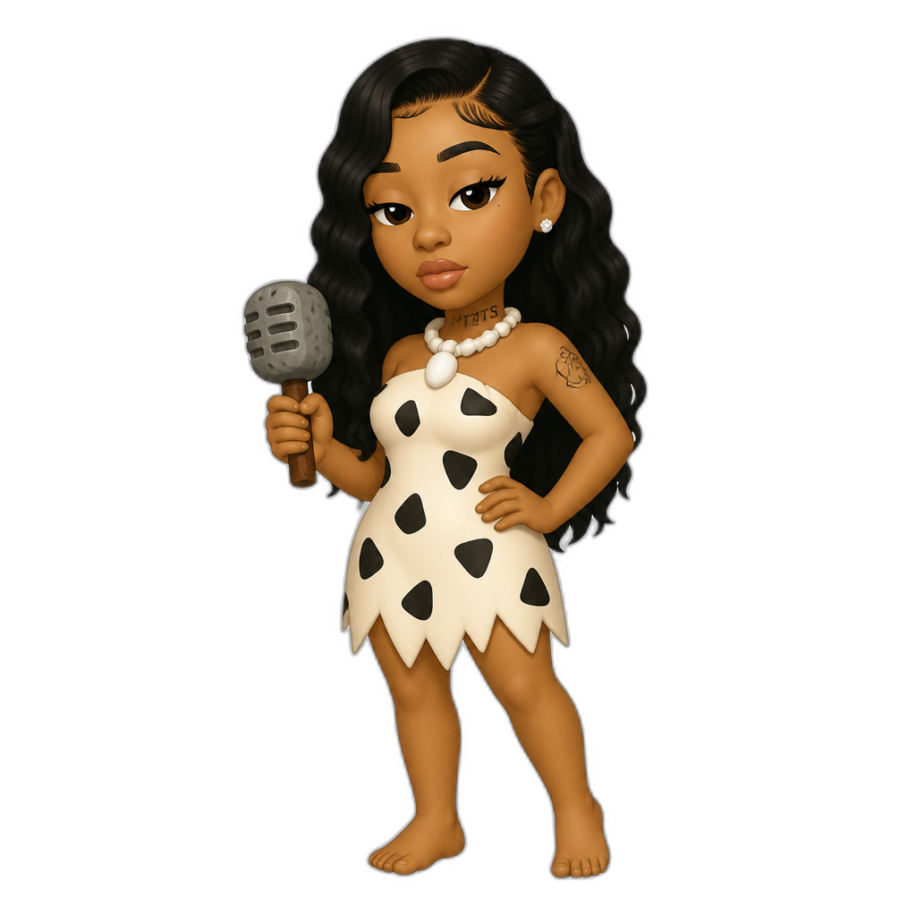 Mariah The Scientist in The Flintstones - AI generated emoji