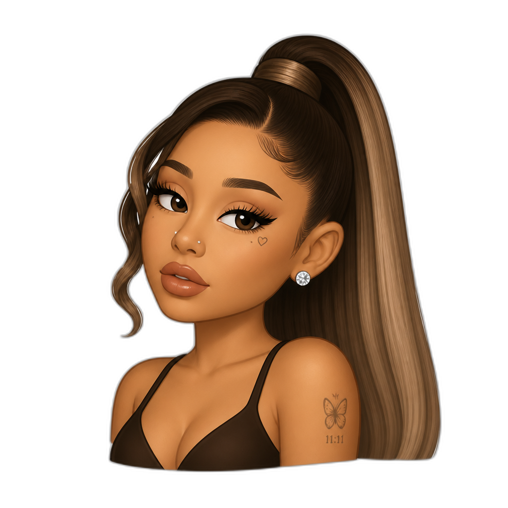 Mariah The Scientist fused with Ariana Grande - AI generated emoji
