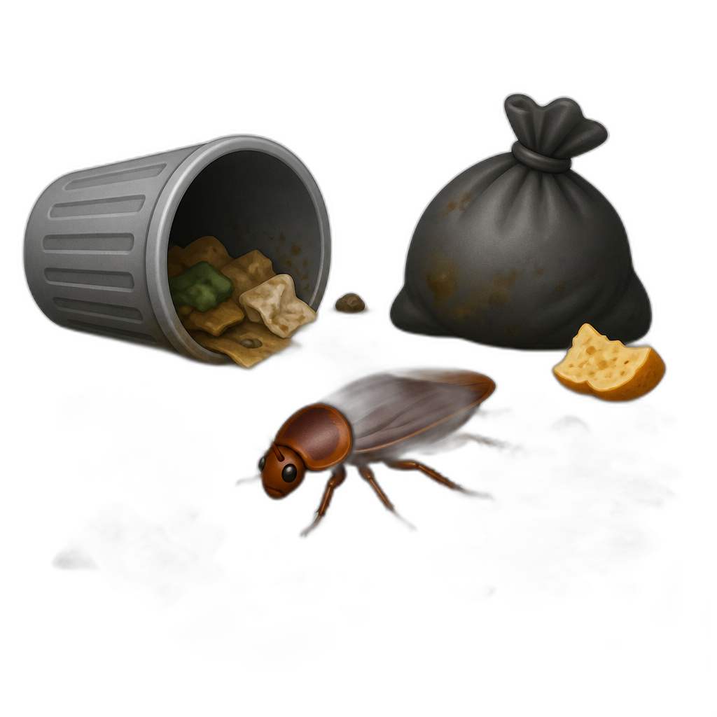 Cockroach is in living on the dirty place - AI generated emoji
