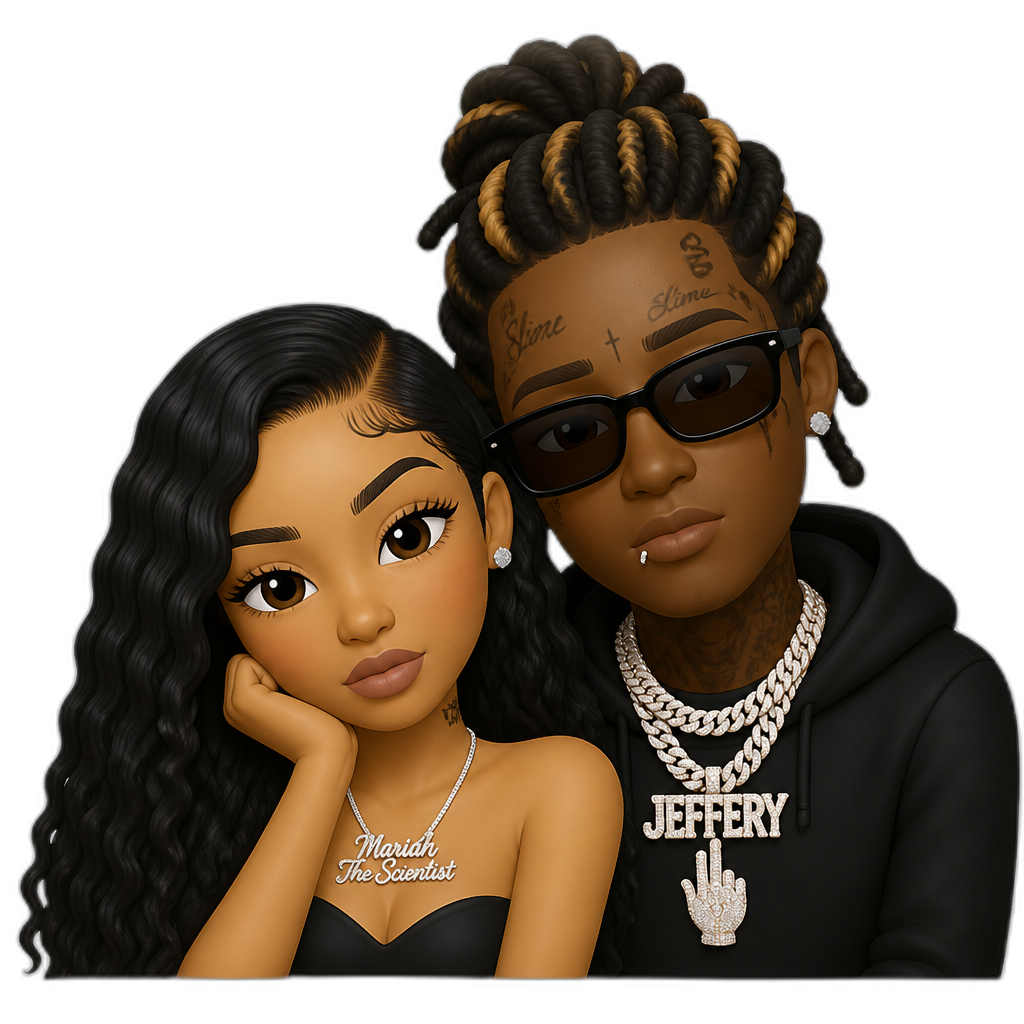 Mariah The Scientist and Young Thug - AI generated emoji