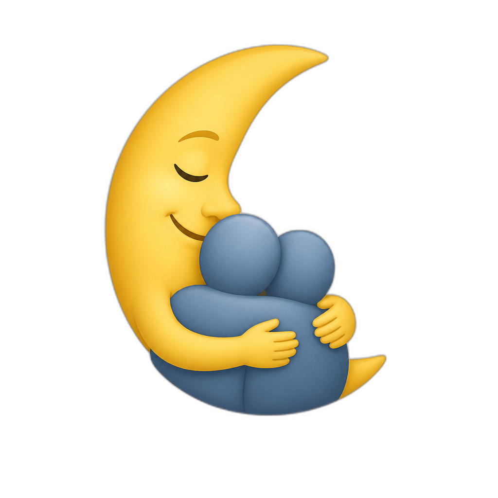 🫂+🌛 - AI generated emoji