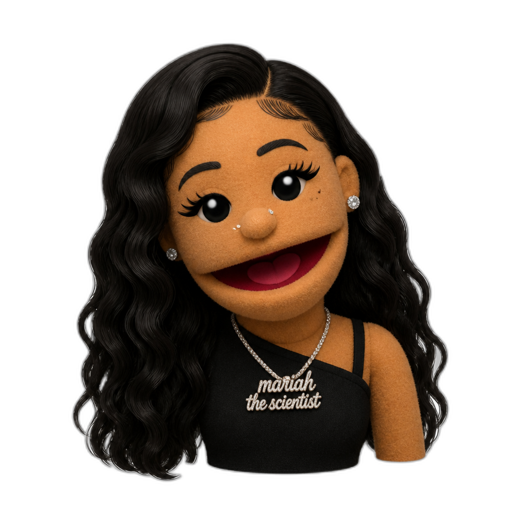 Mariah The Scientist puppet - AI generated emoji