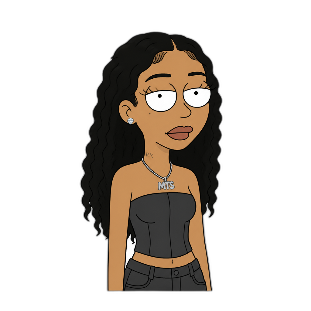 Mariah The Scientist in Rick & Morty - AI generated emoji