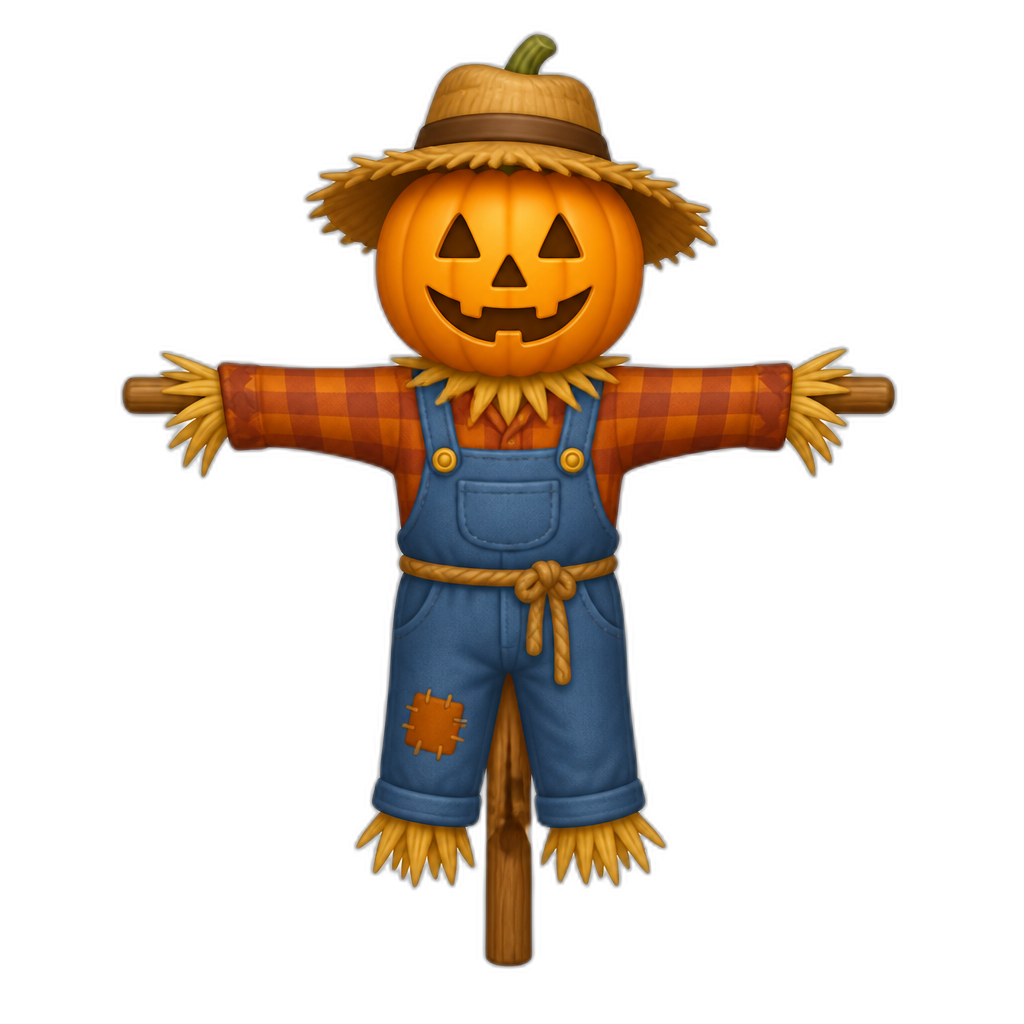 Pumpkin scarecrow - AI generated emoji