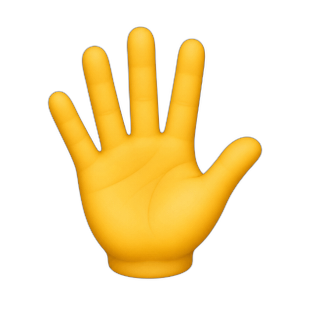 Hand has 6 finger - AI generated emoji