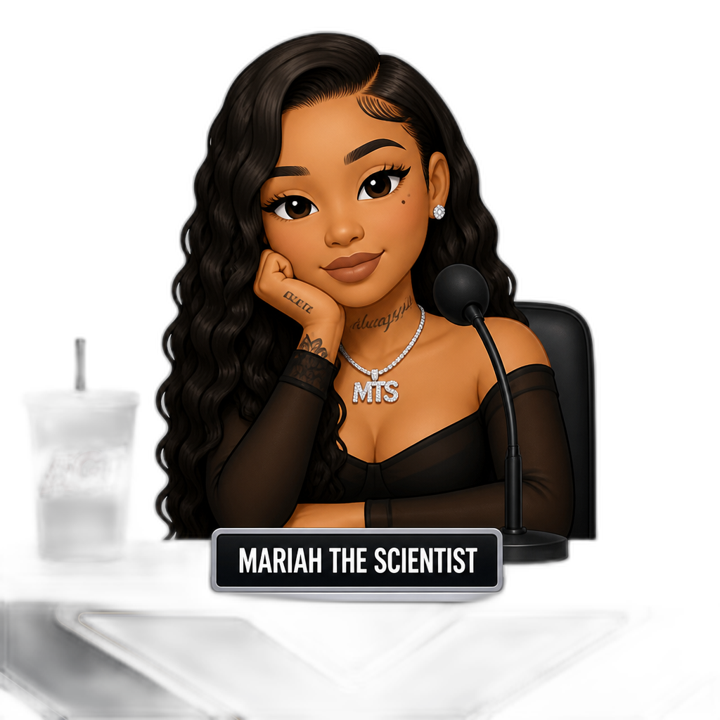 Mariah The Scientist as a judge on AGT - AI generated emoji