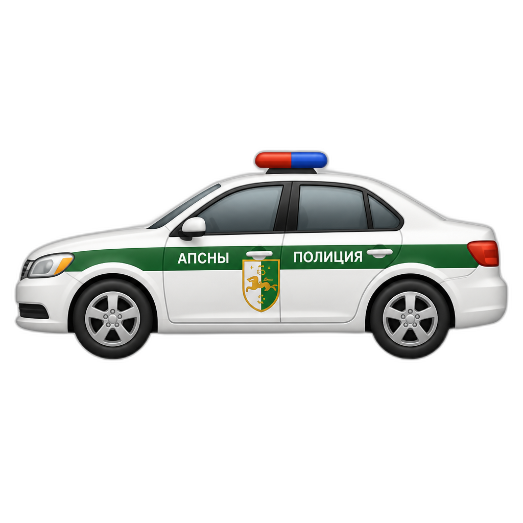create Abkhazia Police Car (side) - AI generated emoji
