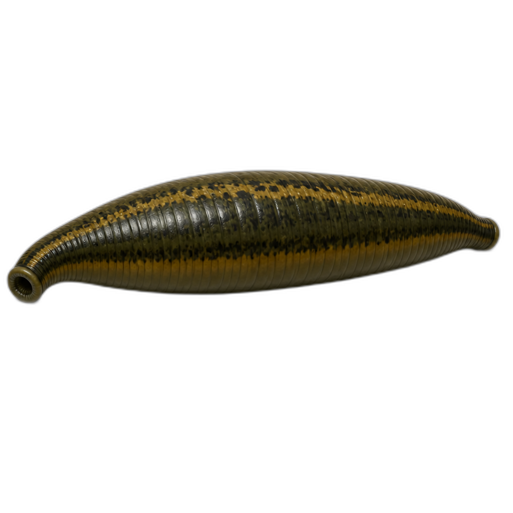 Leeches body elongated after drinking 347 pounds of snail blood - AI generated emoji