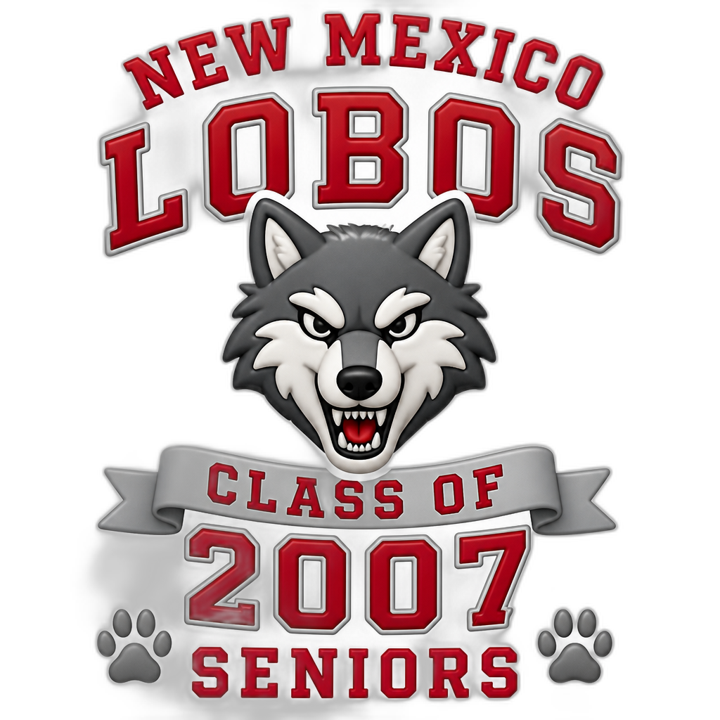 New Mexico Lobos Class Of 2007 Seniors - AI generated emoji