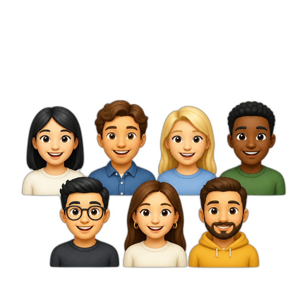 text that says "Team of 7" - AI generated emoji