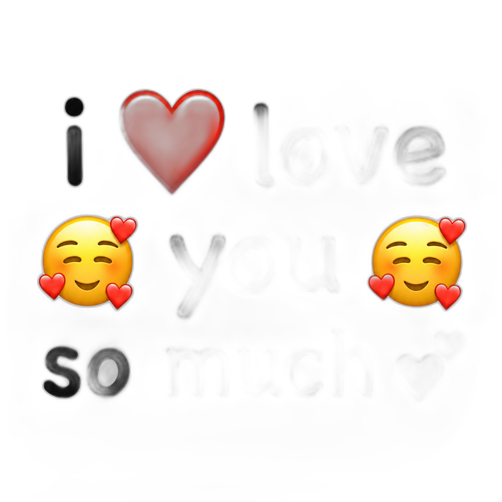 i love you so much - AI generated emoji