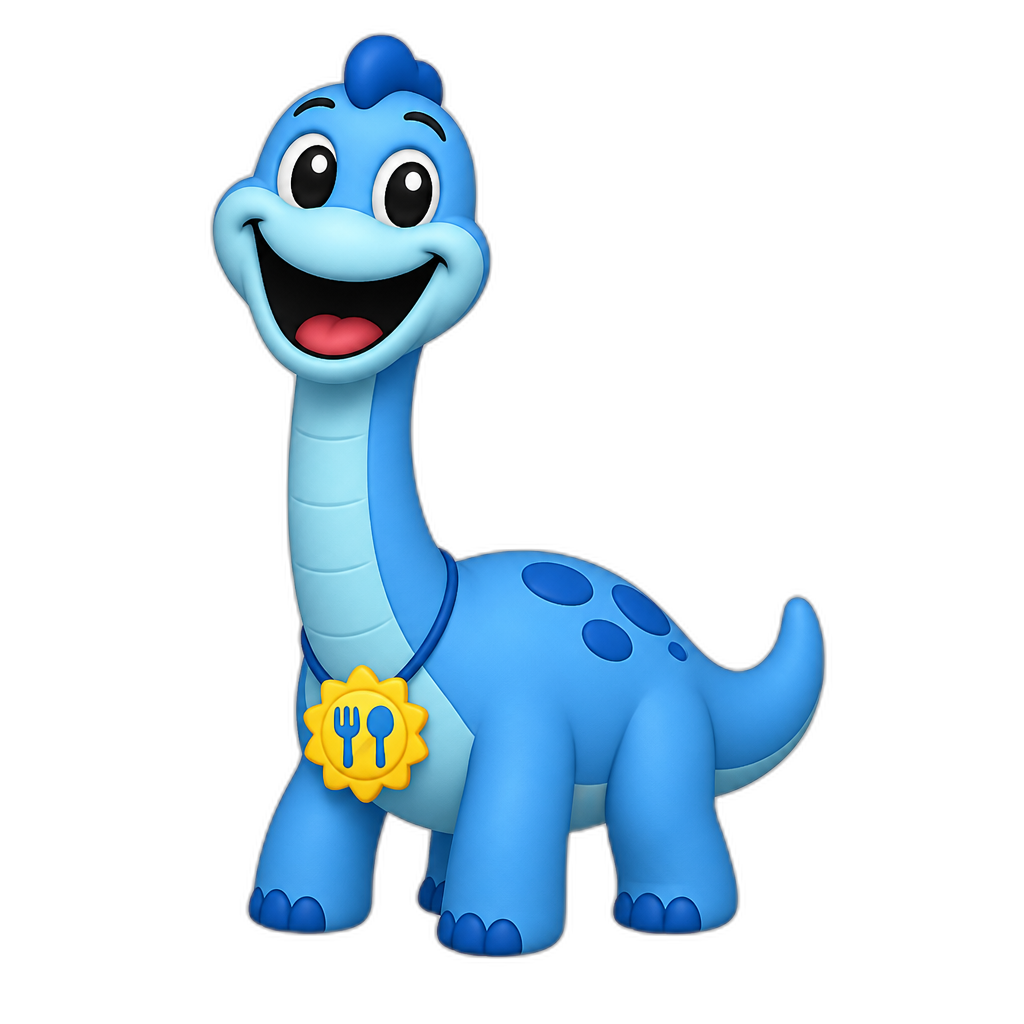 Poppy playtime smiling critter character "brunch brachiosaurus" - AI generated emoji