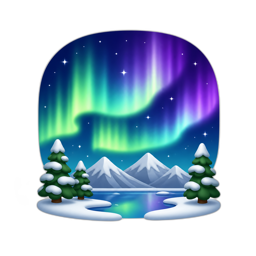 northern lights - AI generated emoji