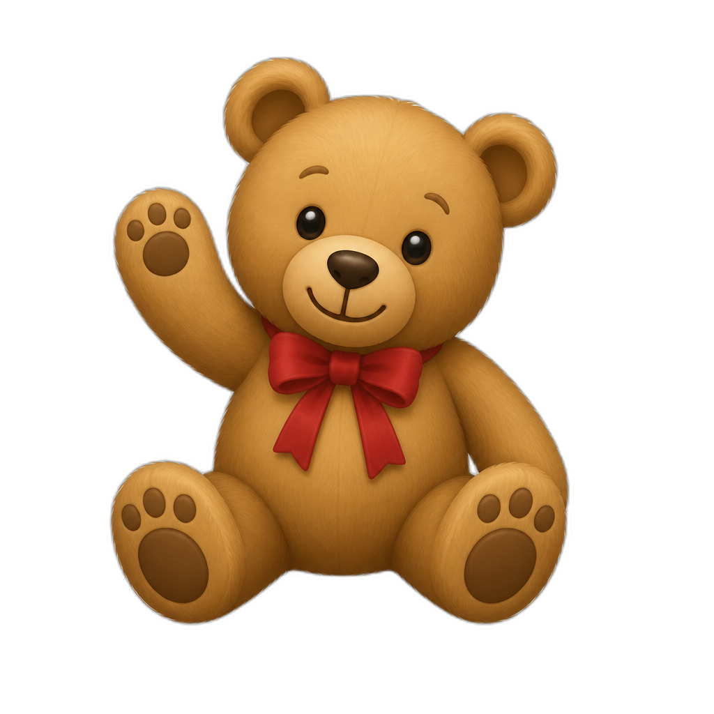 Create a any posing Teddy bear who is a stereotypical Aland. any fur color - AI generated emoji
