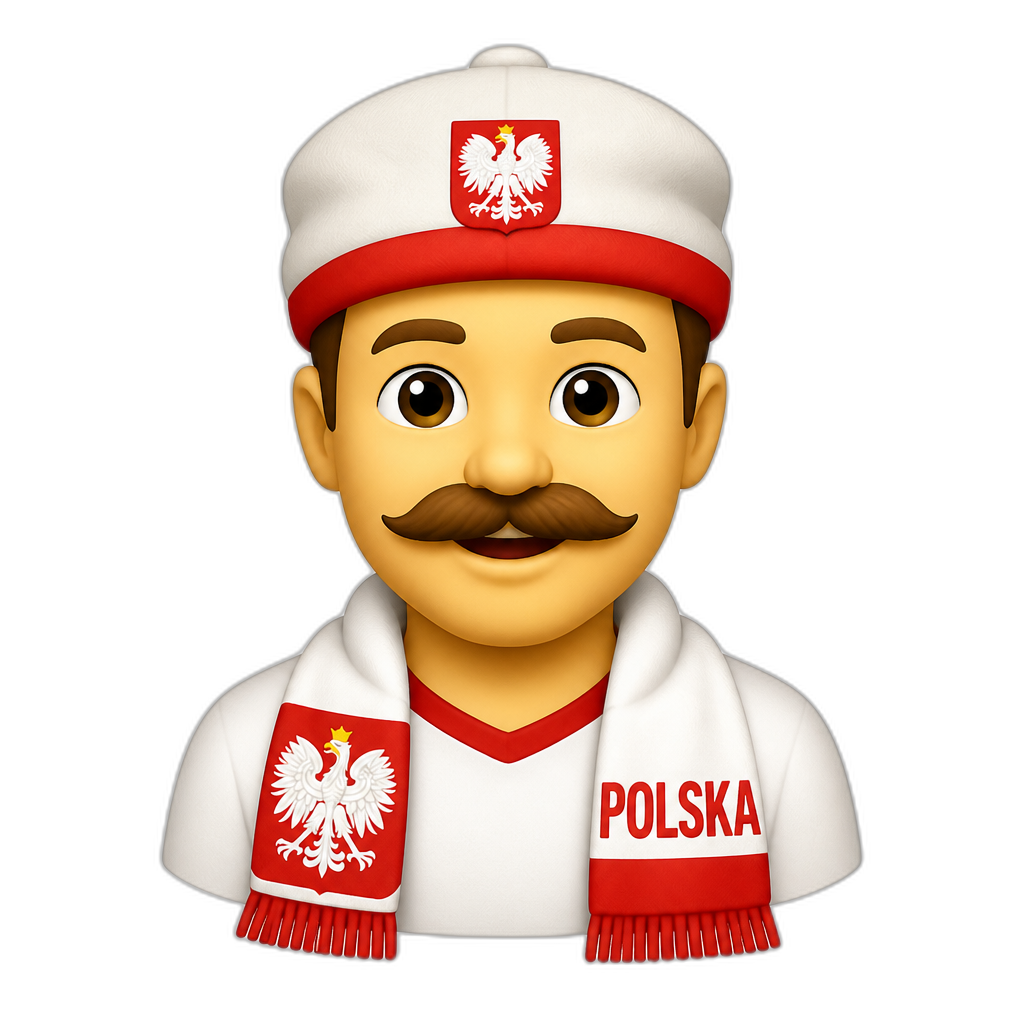 stereotypical polish man - AI generated emoji