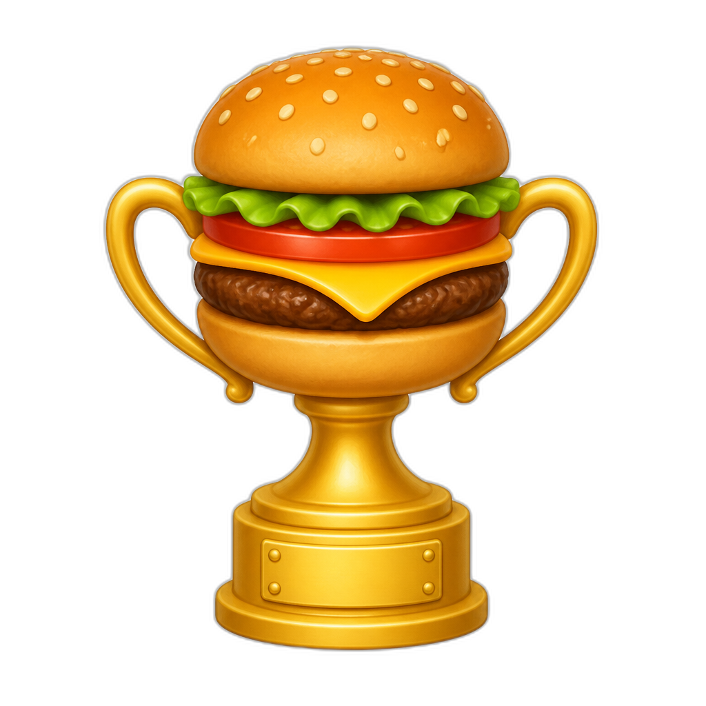 trophy burger - AI generated emoji