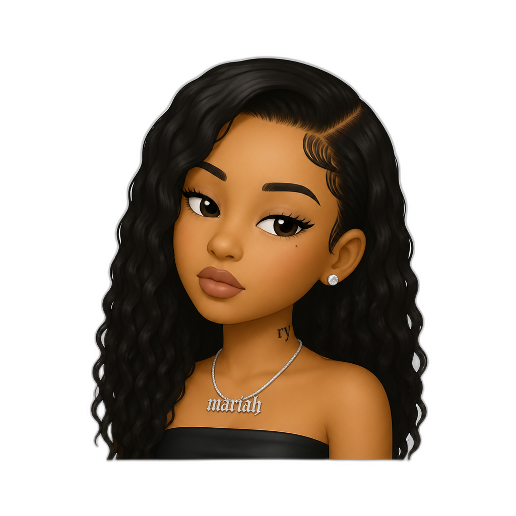 Mariah The Scientist in the 2000s - AI generated emoji