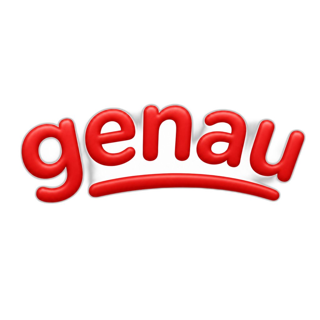 A slight bent text (akin to the 💯 emoji) but it reads „genau“ - AI generated emoji